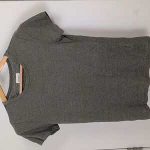 THREAD AND SUPPLY GREY LINEN T SHIRT SIZE SMALL